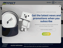 Tablet Screenshot of effectaudio.com